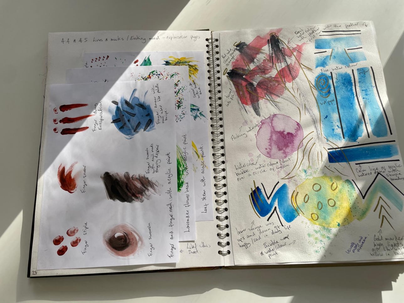 City and Guilds level 2 basketry design unit mark making