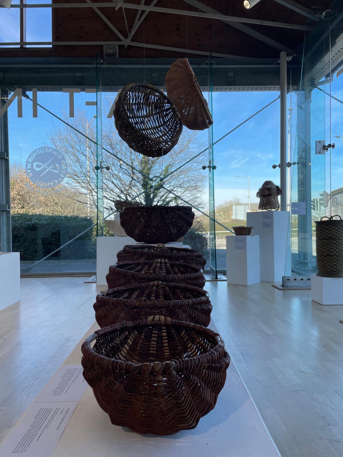 Frame baskets Basketry: rescuing, reviving and retaining exhibition Cardiff