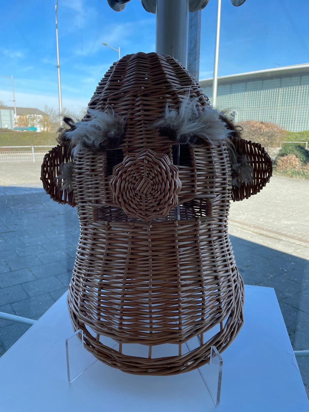 Mummers head Basketry: rescuing, reviving and retaining exhibition Cardiff
