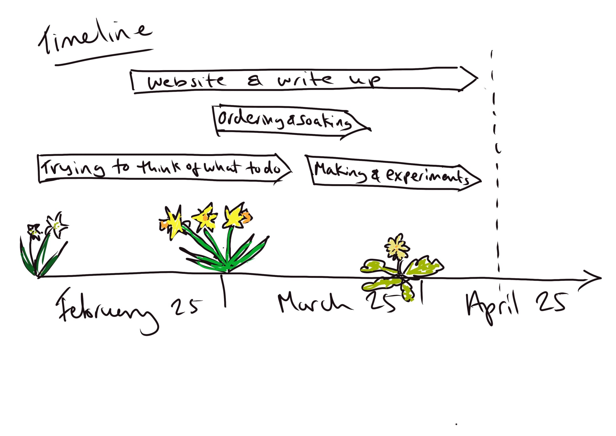 Timeline for traditional basket unit